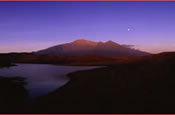 Panorama of Mount Meru and the Lakes